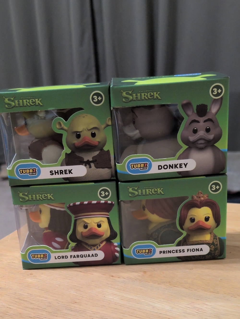 Shrek Mini Tubbz Ducks Set Of 4